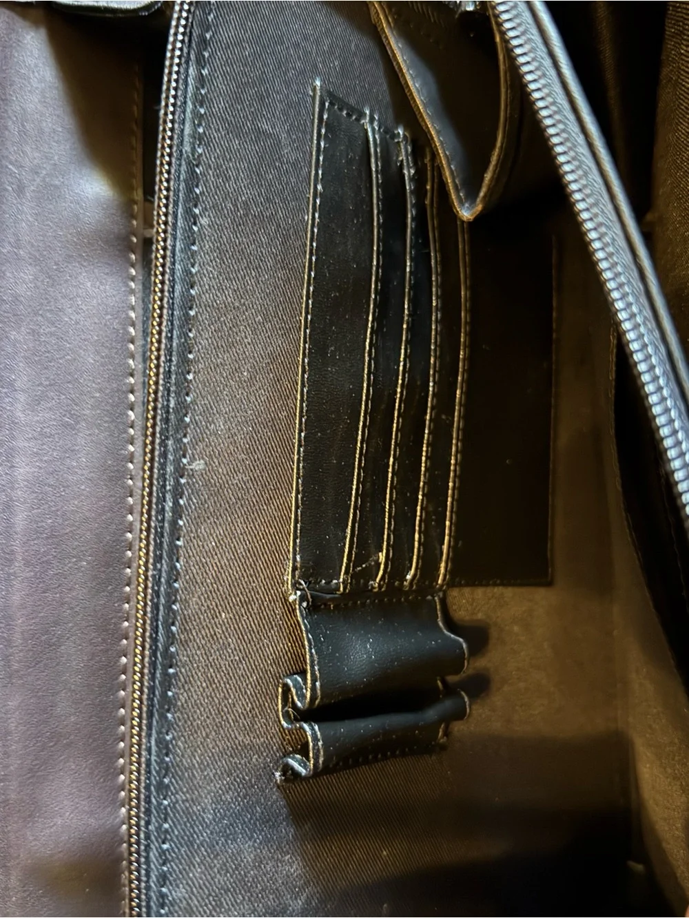 Brighton Brown and Black Croc-Embossed Satchel with Gold Heart Accents